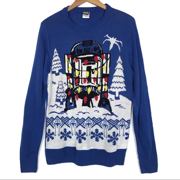 Star Wars R2-D2 Lights Ugly Christmas Sweater